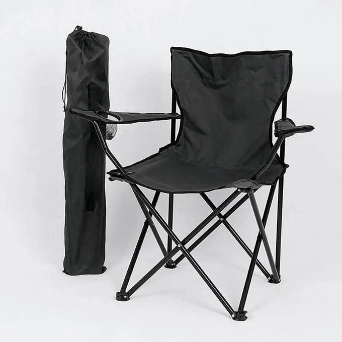 Chaise de plage ou camping Premium pliante avec sac et porte-gobelet