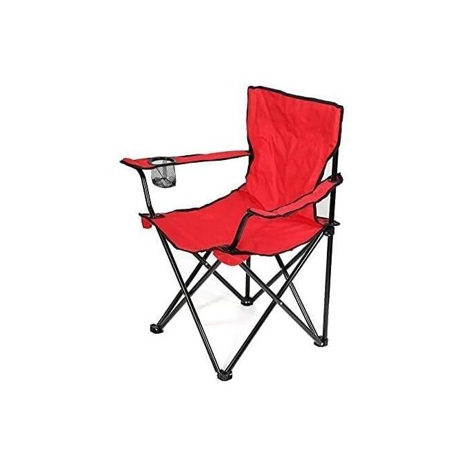 Chaise de plage ou camping Premium pliante avec sac et porte-gobelet