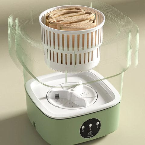 Mini Machine à Laver Pliable Violette à 3 Mode de Lavage