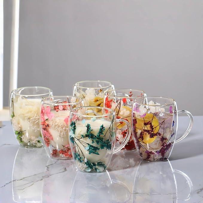 4 FleurGlass - L'élégance naturelle dans une tasse