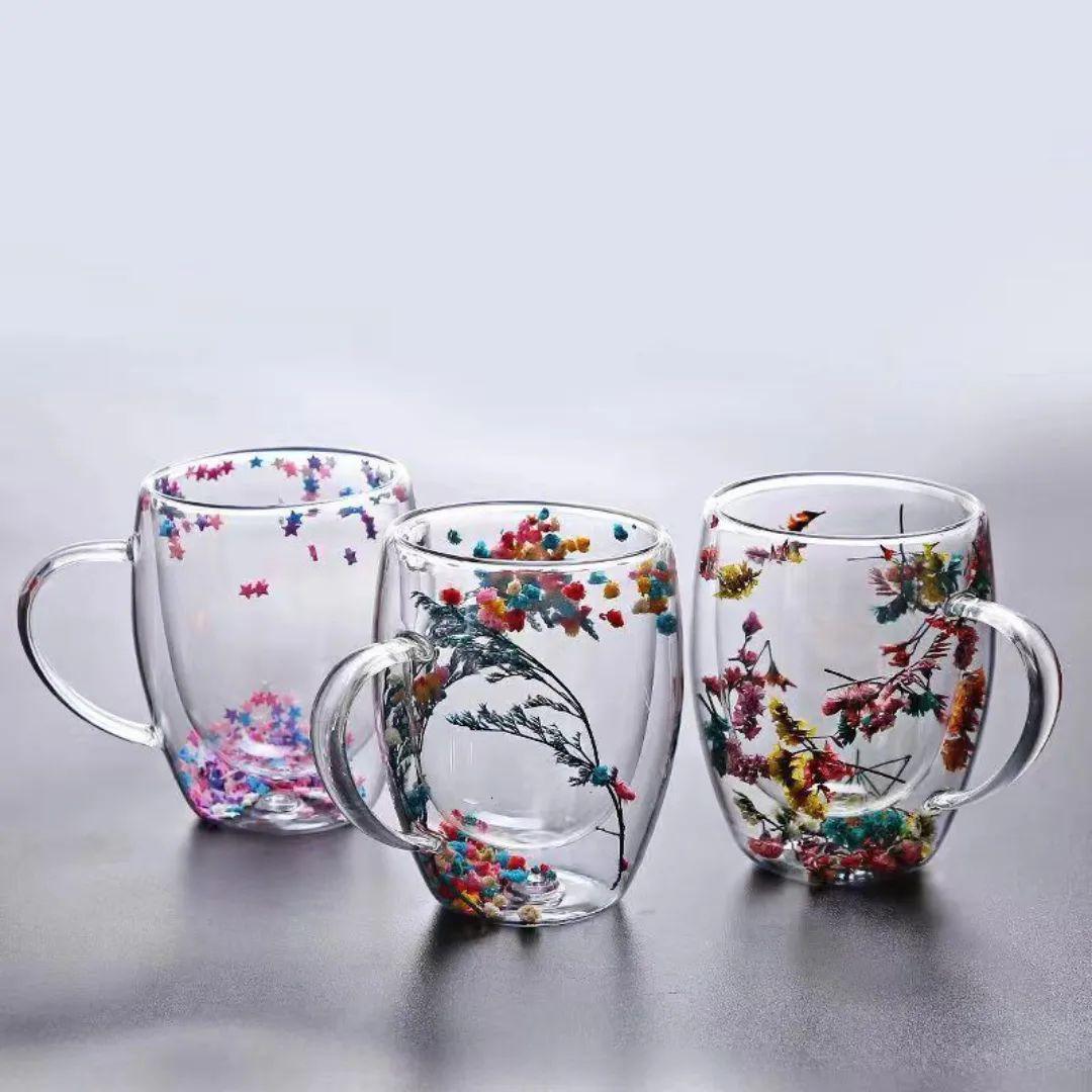4 FleurGlass - L'élégance naturelle dans une tasse