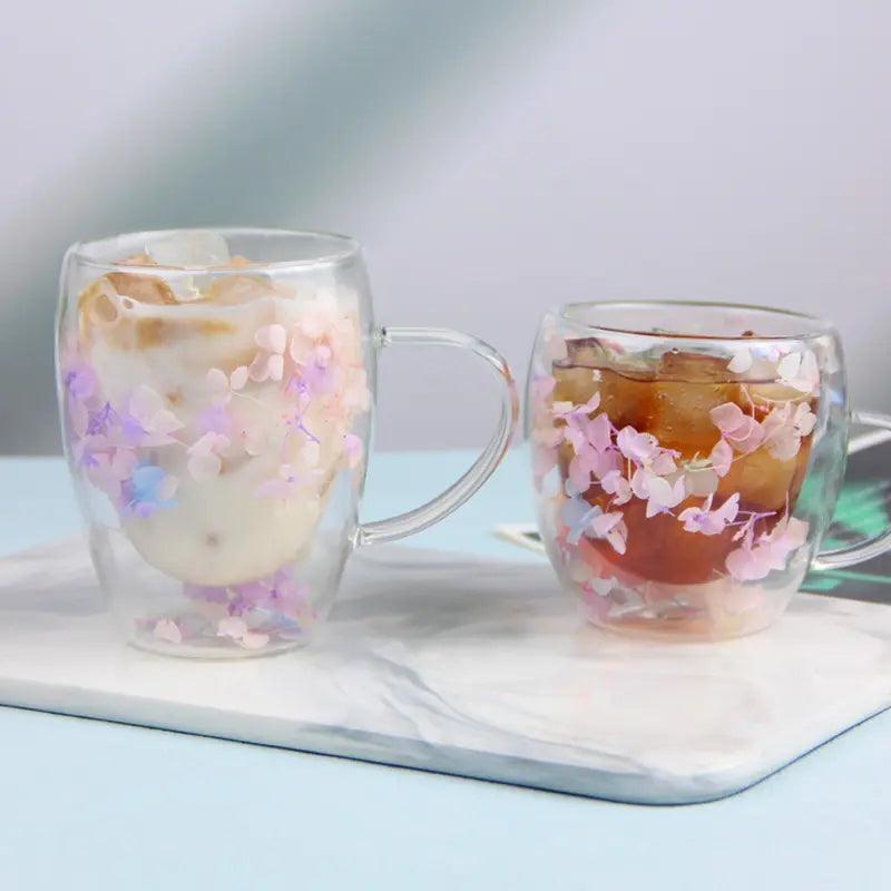 4 FleurGlass - L'élégance naturelle dans une tasse