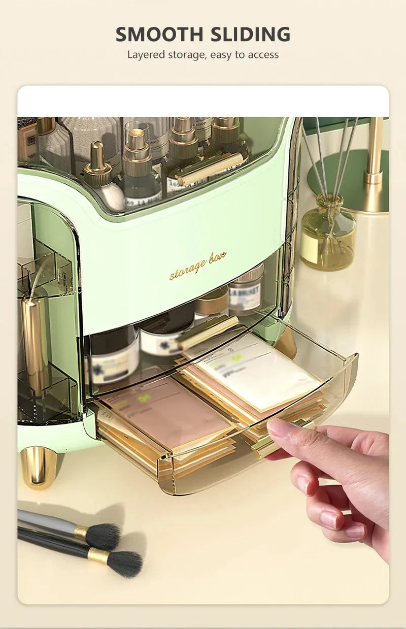Boîte de Rangement Cosmétique Multifonction – Élégante & Pratique