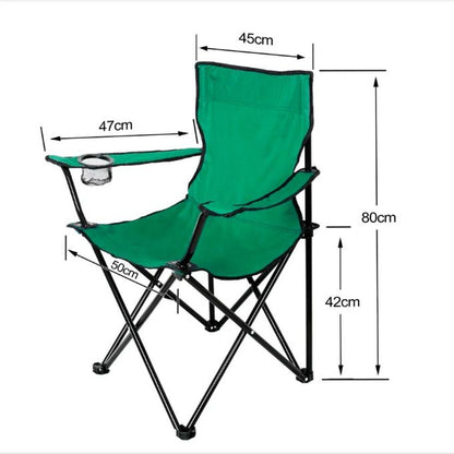 Chaise de plage ou camping Premium pliante avec sac et porte-gobelet