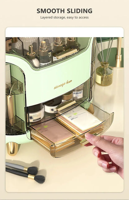 Boîte de Rangement Cosmétique Multifonction – Élégante & Pratique