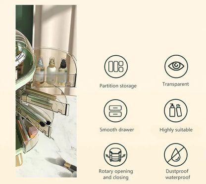 Boîte de Rangement Cosmétique Multifonction – Élégante & Pratique